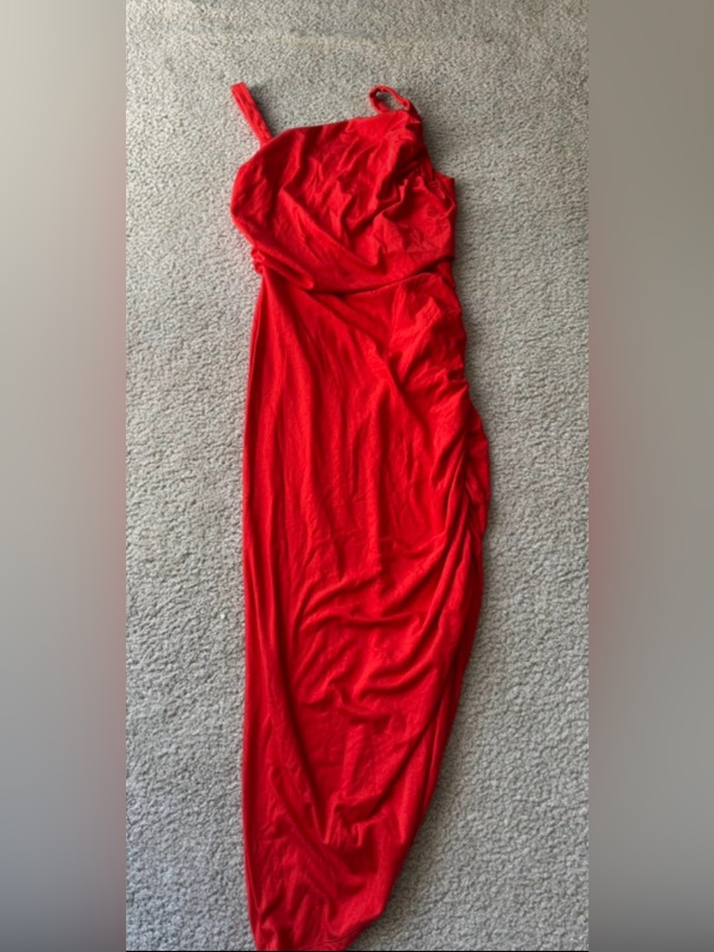 sofia by sofia vergara Red Strapless Evening Gown classy long